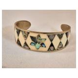 Vintage Abalone Cuff Bracelet
