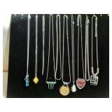 Assortment of Silver Tone Necklaces