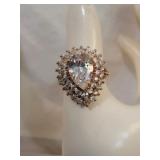 14k Gold Plated Linden Cluster Ring