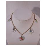 Czech Art Glass 12k Gold Filled Necklace