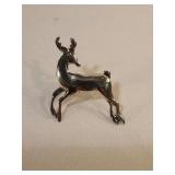 Sterling Silver Reindeer Brooch Pin