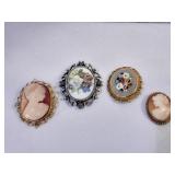 Cameo & Victorian Brooch Pins