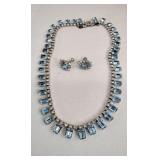 Signed B. David Rhinestone Jewelry Set