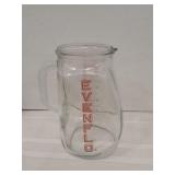 Vintage Glass Evenflo Formula Pitcher