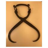 Primitive 12-inch Cast Iron Ice / Multi-Task Tongs