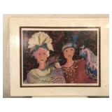 Beautiful Matted "Birds of a Feather" Print