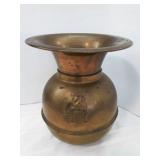 "Bull Dog" Railroad Brass Spittoon