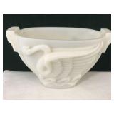 MacBeth-Evans Swan Song Montax Uranium Glass Vase