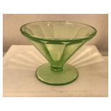 1930ï¿½s Federal Glass Vaseline Sherbet Glass