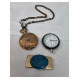 Pocket Watches & Money Clip