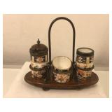 Brownfield Imari-Style Porcelain Cruet Set