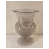 20th Century Crystal Glass Mould-Blown Vase