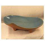 McCoy Pottery Hand Painted Footed Trinket Dish