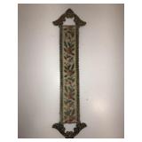Corona Decor Brass & Floral Tapestry Wall Hanging