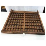 Primative Wooden Printer Tray Drawer