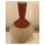 Collectible 11-inch h. Bottleneck Ceramic Vase