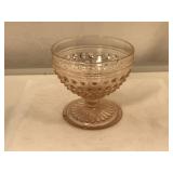 Anchor Hocking Pink Hobnail Glass Sherbet Cup