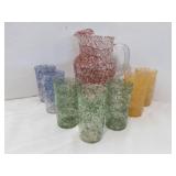 Retro Hazel Atlas Spaghetti String Pitcher Set