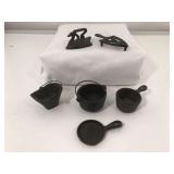 Six Assorted Vintage Cast Iron Miniatures