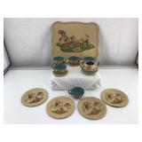 1930ï¿½s Ohio Art Walt Disney Tin Litho Tea Set