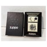 New "Scrimshaw Ship" Zippo Lighter