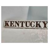 Rustic Farmhouse Wooden "Kentucky" Sign