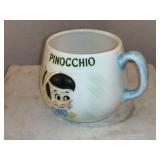 1971 Walt Disney Pinocchio Ceramic Mug