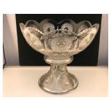 Heisey Sunburst 24-Piece Punch Bowl & Cups Set