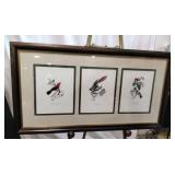 Set of 3 Audubon Bird Collage