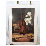 "Strings, Iris, & Cloisonne" Signed Lithograph