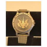 Vintage Luck Star US Half Dollar Gold-Tone Watch