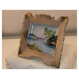 Vintage Hand-Painted Landscapes Hanging Plate Set