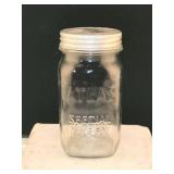 Four Assorted Vintage Clear Glass Canning Jars