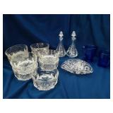 Oil & Vinegar & Assorted Glassware