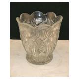 Antique Victorian Pressed-Cut Glass Spooner