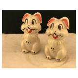 1940ï¿½s WaltDisney Thumper Salt & Pepper Shaker Set
