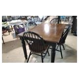 Wood Dining Table and 4 Chairs