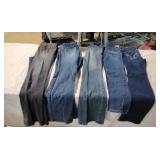 (5) pair  of ladies Denim Jeans