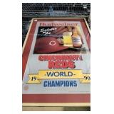 Cincinnati Reds 1990 world Champs picture in frame