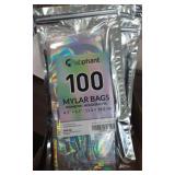 Labphant 100 Mylar Bags Rainbow-Holigraphic 10Pk