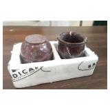 Set of 10 RadicalN Marble Shot Glasses