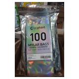 Labphant 100 Mylar Bags Rainbow-Holigraphic 10Pk