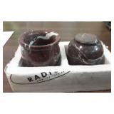 Set of 10 RadicalN Marble Shot Glasses