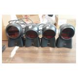 Four HoneyWell Orbit Barcode Scanners