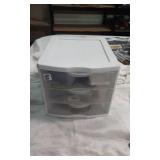 Sterilite 3 Drawer Storage  with Costume Jewelry