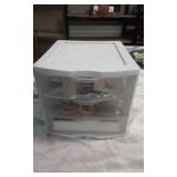 Sterilite 3 Drawer Storage  with Costume Jewelry