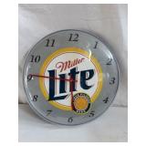 Miller Lite Advertising Clock