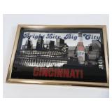 Cincinnati Miller Light Mirrored Display Sign