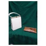 Vintage Leather Purse and Snakeskin Clutch