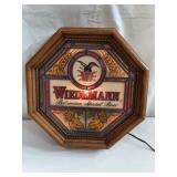 Wiedemann Octagon Light up Beer Sign